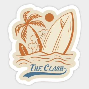 Vintage summer the clash Sticker